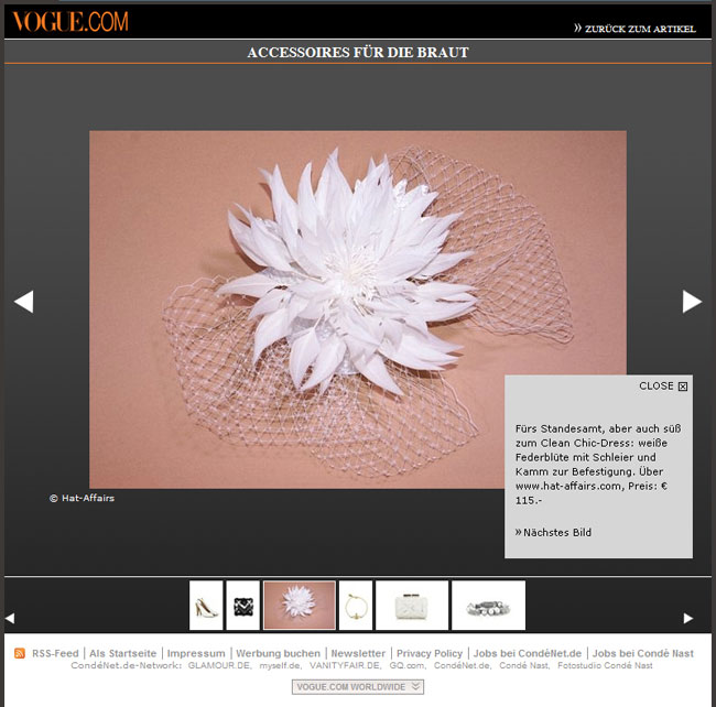 vogue.de - Accessoires f�r die Braut - 2009-03